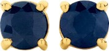 9ct Gold Natural Sapphire Stud Earrings