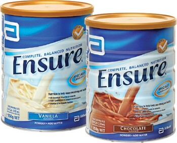 Ensure Vanilla or Chocolate 850g