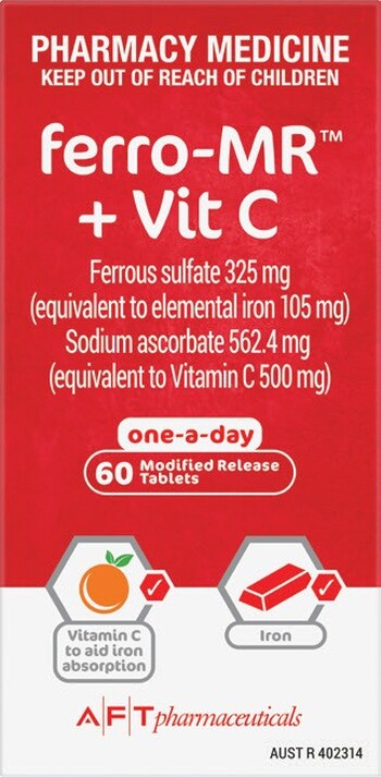 Ferro-MR + Vit C 60 Tablets