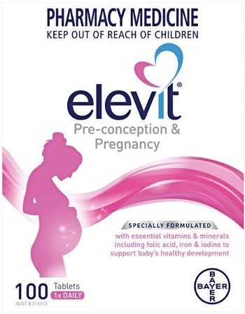 Elevit Pre-conception & Pregnancy 100 Tablets