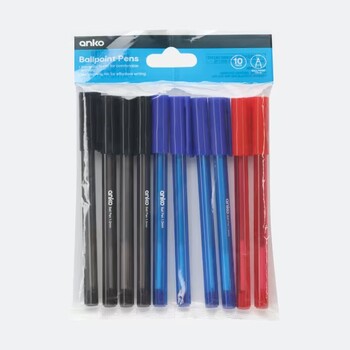 10 Pack Ballpoint Pens