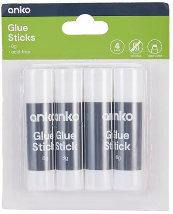 4 Glue Sticks
