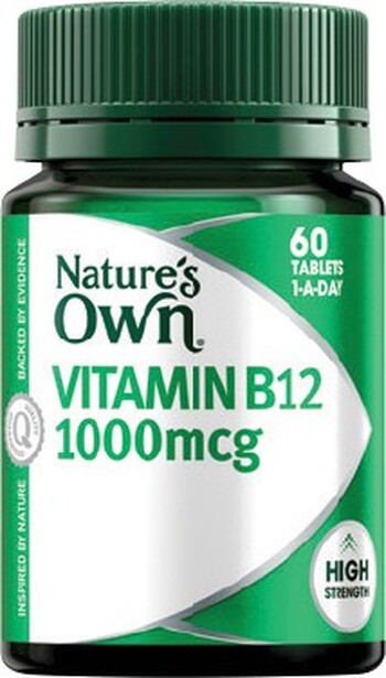 Nature’s Own Vitamin B12 1000mcg 60 Tablets*