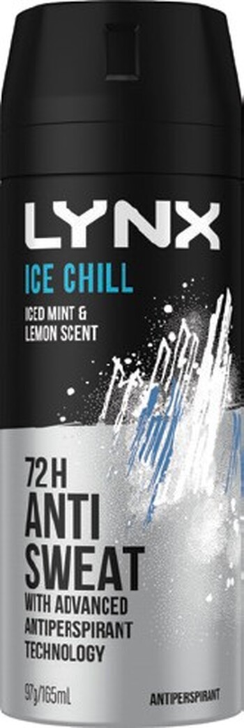 Lynx Antiperspirant Deodorant 48HR Aerosol Ice Chill 165ml