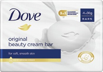 Dove Beauty Soap Bar Original 4 x 90g