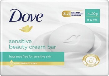Dove Beauty Soap Bar Sensitive 4 x 90g