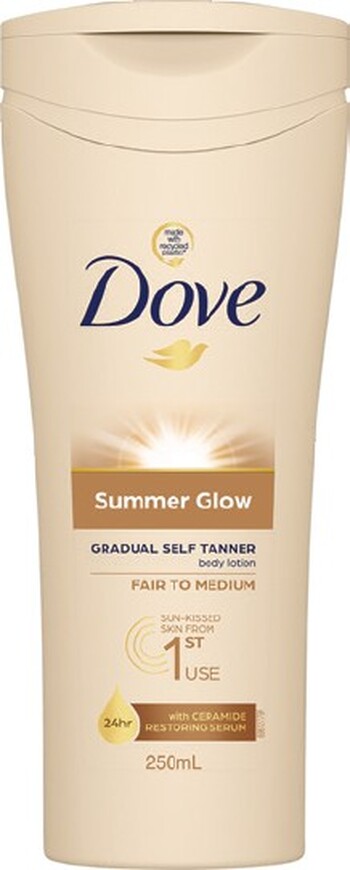 Dove Summer Glow Self Tan Fair to Medium Skin 400ml