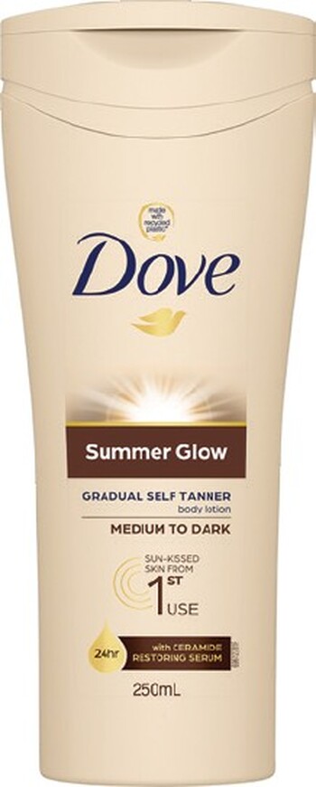 Dove Summer Glow Self Tan Medium to Dark Skin 400ml