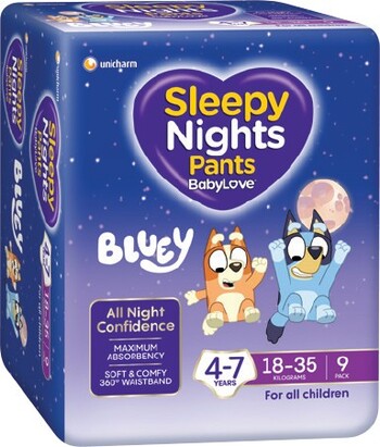 Babylove SleepyNights 4-7 Years 8-12 Pack
