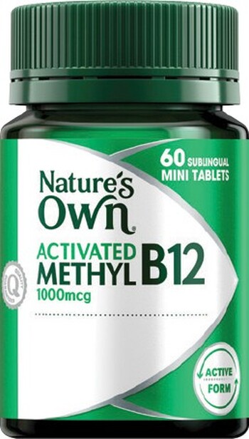 Nature’s Own Activated Methyl B12 1000mcg 60 Tablets*