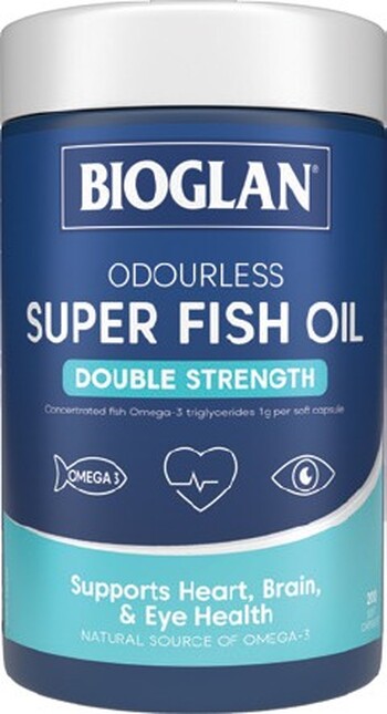 Bioglan Odourless Super Fish Oil Double Strength 200 Capsules*