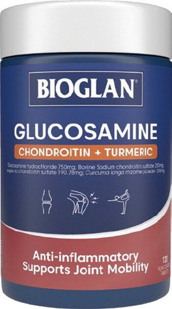 Bioglan Glucosamine Chondroitin + Turmeric 120 Tablets*