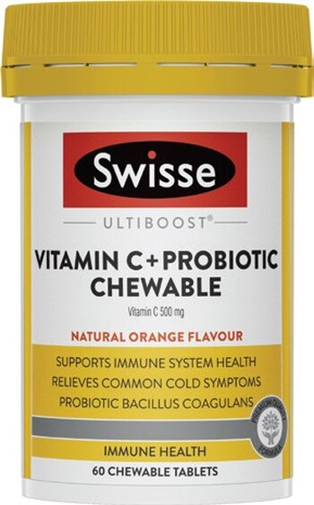 Swisse Ultiboost Vitamin C Probiotic 60 Chews*