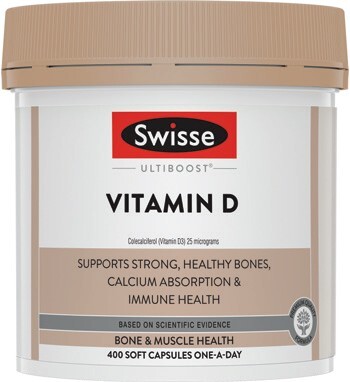 Swisse Ultiboost Vitamin D 400 Capsules*