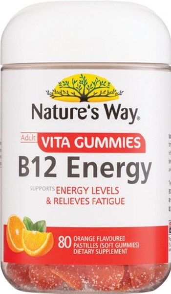Nature’s Way Adult Vita Gummies B12 Energy 80 Pack*