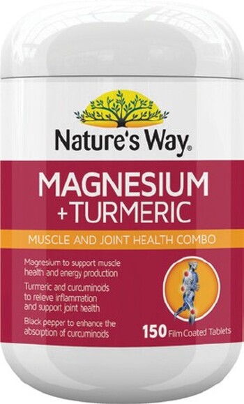 Nature’s Way Magnesium + Turmeric 150 Tablets*