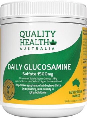 Quality Health Daily Glucosamine Sulfate 1500mg 180 Tablets*