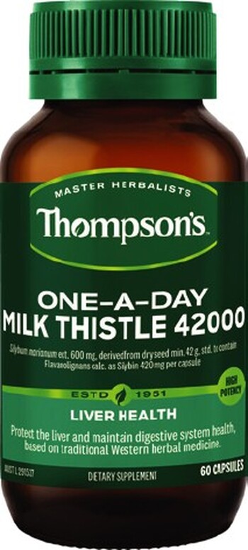 Thompson’s One-A-Day Milk Thistle 42000 60 Capsules*