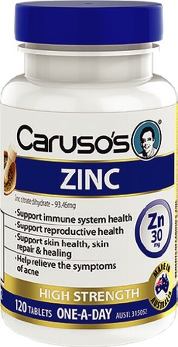 Caruso’s Zinc 30mg 120 Tablets*