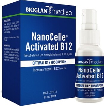 Bioglan Medlab Nanocelle Activated B12 30mL