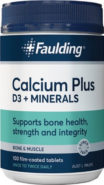 Faulding Calcium Plus D3 + Minerals 100 Tablets*