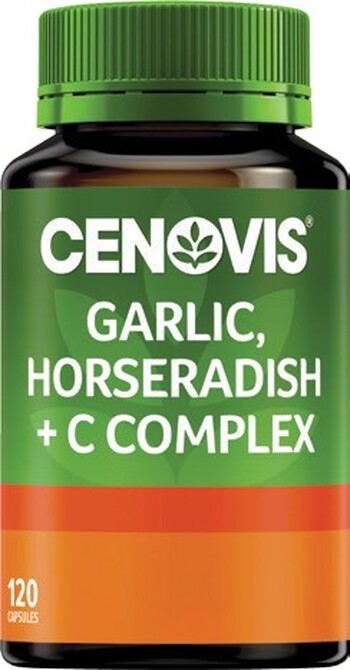 Cenovis Garlic and Horseradish + C Complex 120 Capsules*