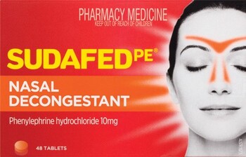 Sudafed PE Nasal Decongestant 48 Tablets*