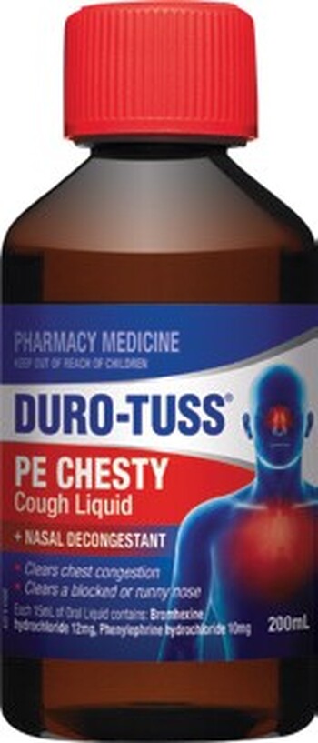 Duro-Tuss PE Chesty Cough + Decongestant 200mL*