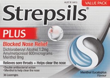 Strepsils Plus Blocked Nose 36 Pack*