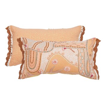 Native Country Oblong Cushion by Domica Hill