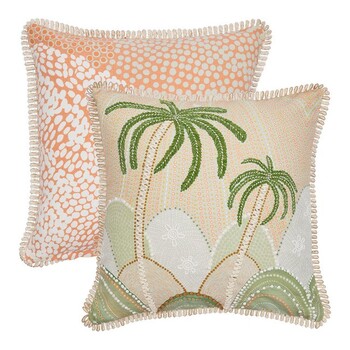 Coastal Connections Square Cushion by Domica Hill