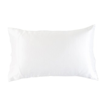 Mulberry Silk Plain White Pillowcase by M.U.S.E.