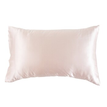 Mulberry Silk Plain Light Pink Pillowcase by M.U.S.E.