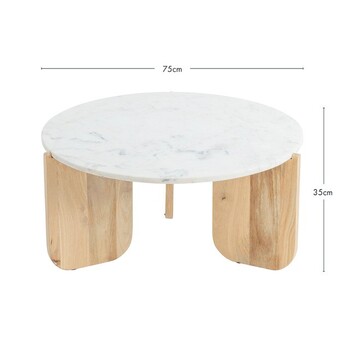 Banks Marble Coffee Table by M.U.S.E.