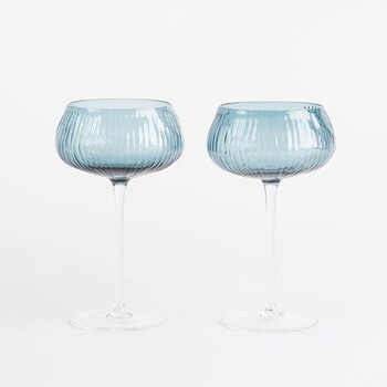 Athena Cocktail Coupe Glasses Set of 2 by M.U.S.E.