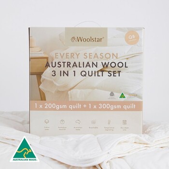 Every Season Australian Wool Quilt Set by Woolstar