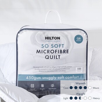 Comfort Science So Soft 450gsm Microfibre Quilt by Hilton