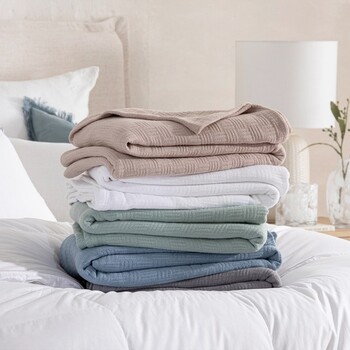 Softer than Silk 340gsm Cotton Bamboo Blanket by M.U.S.E.