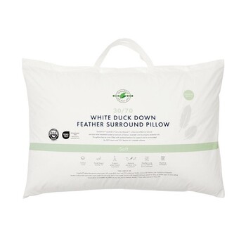 30/70 Duck Down Feather Surround Soft Pillow by Greenfirst®