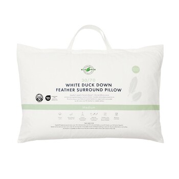 30/70 Duck Down Feather Surround Medium Pillow by Greenfirst®