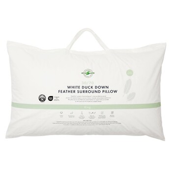 30/70 Duck Down Feather Surround King Pillow by Greenfirst®