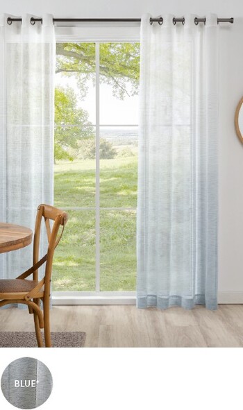 NEW Ombre Sheer Eyelet Curtains
