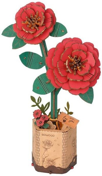 20% off NEW Robotime Red Camellia