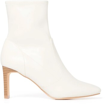 Forever New Cream Heeled Boot