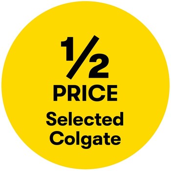 1/2 Price on Selected Colgate