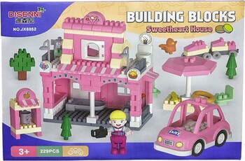 Sweetheart House Building Blocks - 229 Pieces