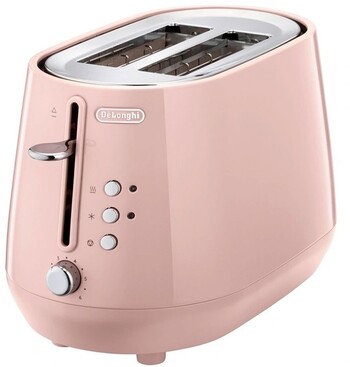 De’Longhi Eclettica 2-Slice Toaster in Pink