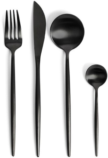 Vue 16pc Spencer Cutlery Set in Black