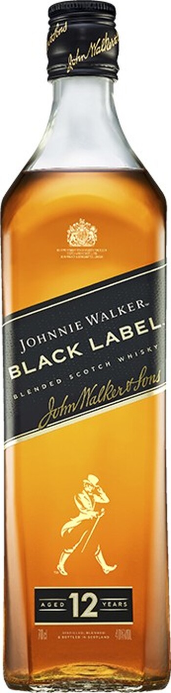 Johnnie Walker Black Label 12 Year Old Blended Scotch Whisky 700mL