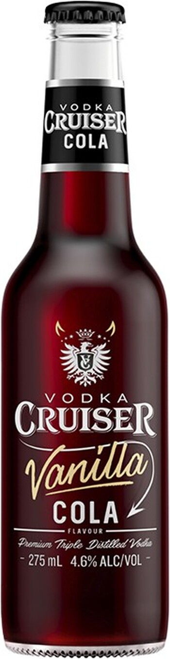 Vodka Cruiser Vanilla Cola 4.6% 275ml Bottle